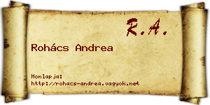 Rohács Andrea névjegykártya